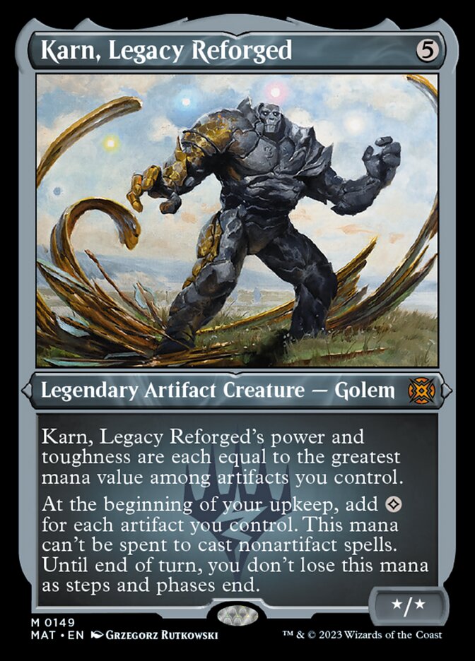 Karn, Legacy Reforged (Foil Etched) [March of the Machine: The Aftermath] | Yard's Games Ltd