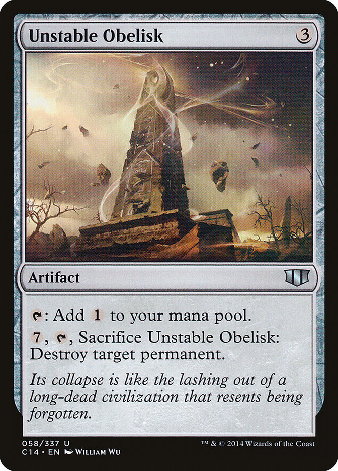 Unstable Obelisk [Commander 2014] | Yard's Games Ltd