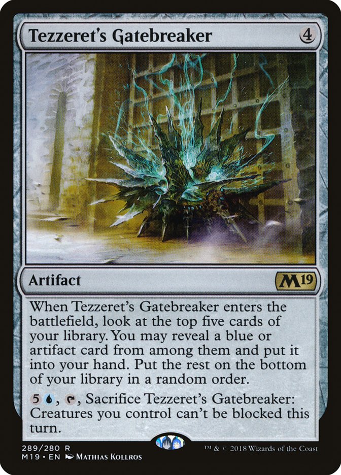 Tezzeret's Gatebreaker [Core Set 2019] | Yard's Games Ltd