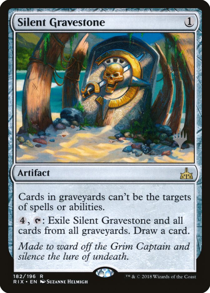 Silent Gravestone (Promo Pack) [Rivals of Ixalan Promos] | Yard's Games Ltd