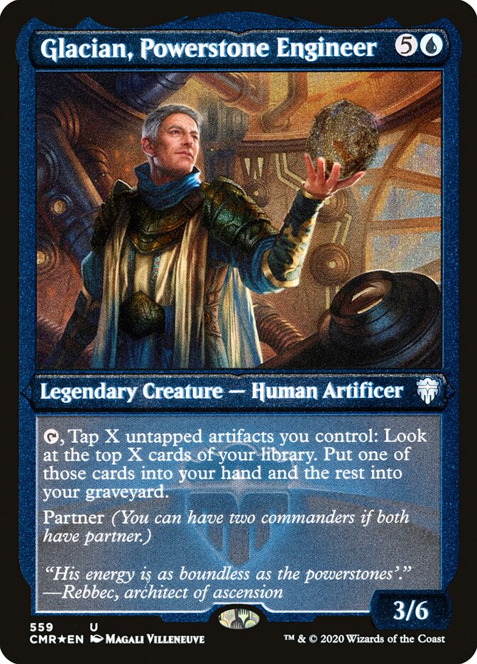 Glacian, Powerstone Engineer (Etched) [Commander Legends] | Yard's Games Ltd