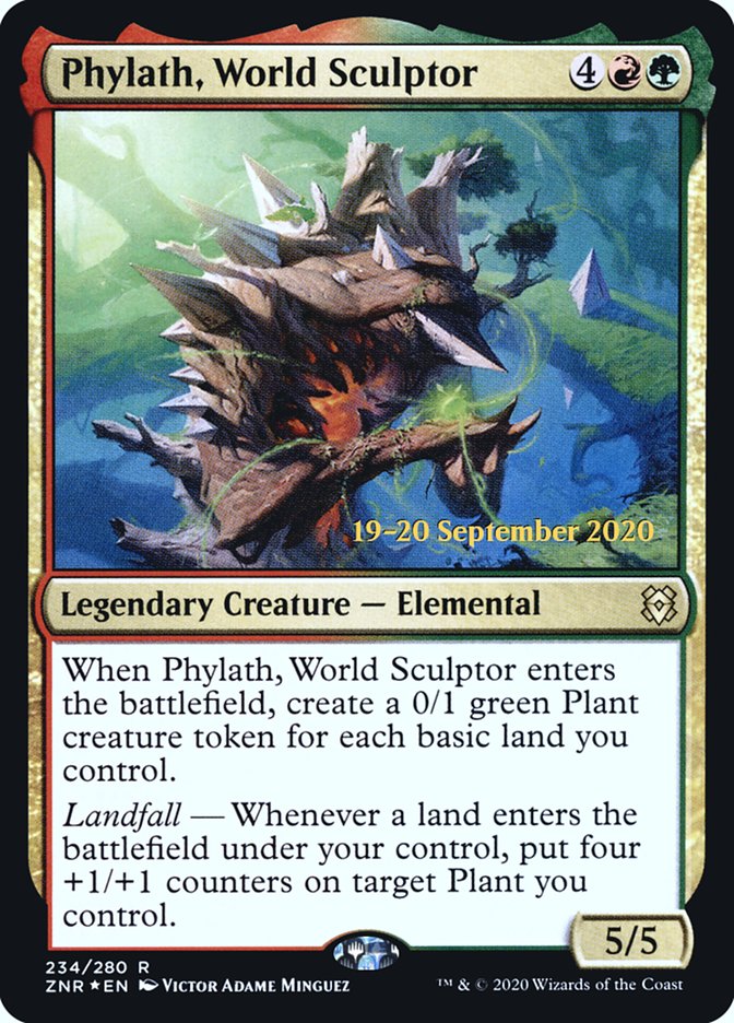 Phylath, World Sculptor [Zendikar Rising Prerelease Promos] | Yard's Games Ltd