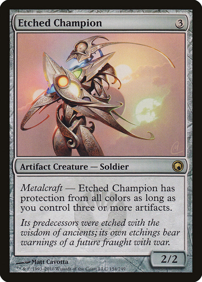 Etched Champion [Scars of Mirrodin] | Yard's Games Ltd