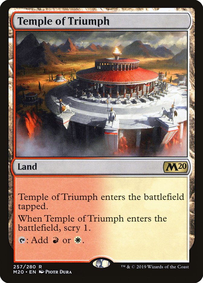 Temple of Triumph [Core Set 2020] | Yard's Games Ltd