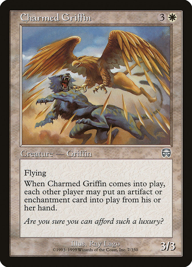 Charmed Griffin [Mercadian Masques] | Yard's Games Ltd