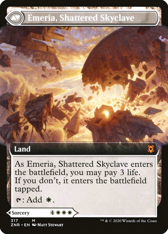 Emeria's Call // Emeria, Shattered Skyclave (Extended Art) [Zendikar Rising] | Yard's Games Ltd