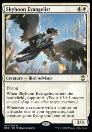 Skyboon Evangelist (Promo Pack) [Streets of New Capenna Commander Promos] | Yard's Games Ltd