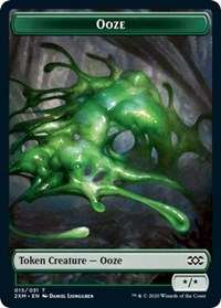 Ooze // Wurm (030) Double-Sided Token [Double Masters Tokens] | Yard's Games Ltd