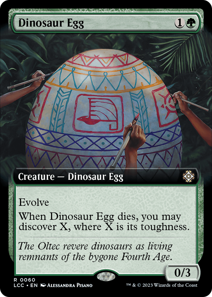 Dinosaur Egg (Extended Art) [The Lost Caverns of Ixalan Commander] | Yard's Games Ltd