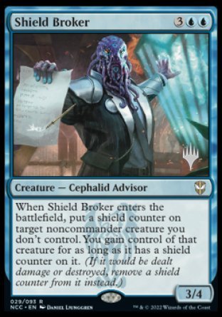 Shield Broker (Promo Pack) [Streets of New Capenna Commander Promos] | Yard's Games Ltd