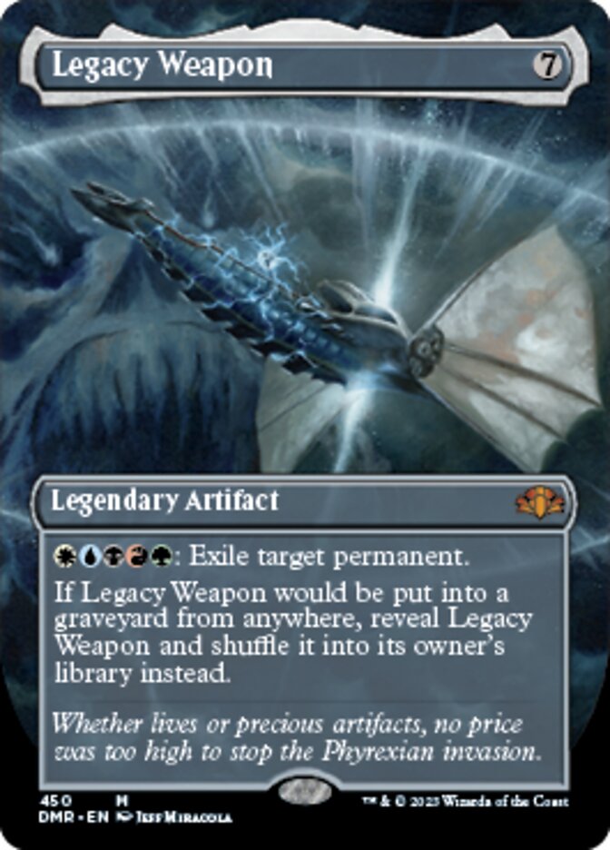 Legacy Weapon (Borderless Alternate Art) [Dominaria Remastered] | Yard's Games Ltd