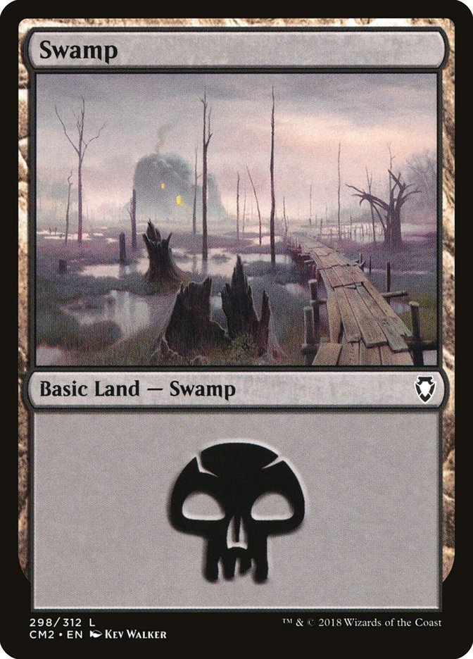 Swamp (298) [Commander Anthology Volume II] | Yard's Games Ltd