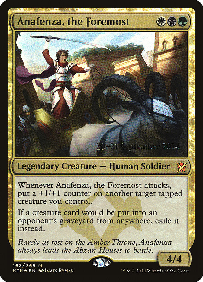 Anafenza, the Foremost [Khans of Tarkir Prerelease Promos] | Yard's Games Ltd