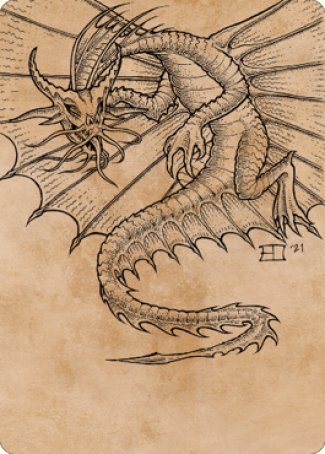 Ancient Gold Dragon Art Card (44) [Commander Legends: Battle for Baldur's Gate Art Series] | Yard's Games Ltd