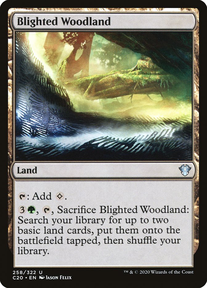 Blighted Woodland [Commander 2020] | Yard's Games Ltd