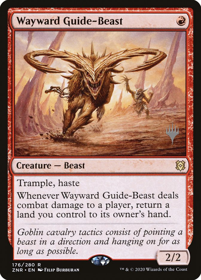 Wayward Guide-Beast (Promo Pack) [Zendikar Rising Promos] | Yard's Games Ltd