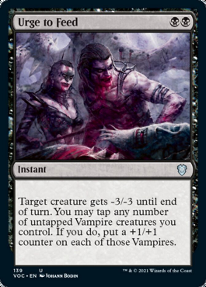 Urge to Feed [Innistrad: Crimson Vow Commander] | Yard's Games Ltd