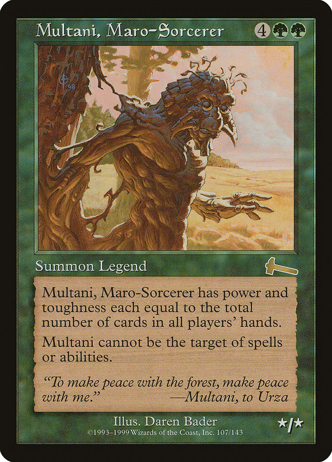 Multani, Maro-Sorcerer [Urza's Legacy] | Yard's Games Ltd