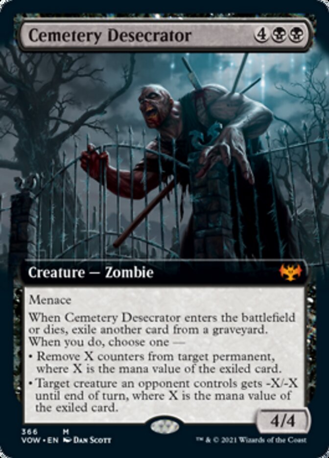 Cemetery Desecrator (Extended Art) [Innistrad: Crimson Vow] | Yard's Games Ltd