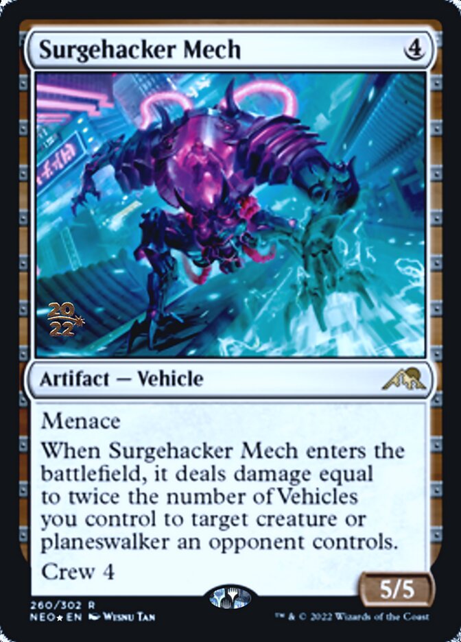 Surgehacker Mech [Kamigawa: Neon Dynasty Prerelease Promos] | Yard's Games Ltd