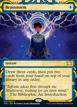 Brainstorm (Foil Etched) [Strixhaven: School of Mages Mystical Archive] | Yard's Games Ltd