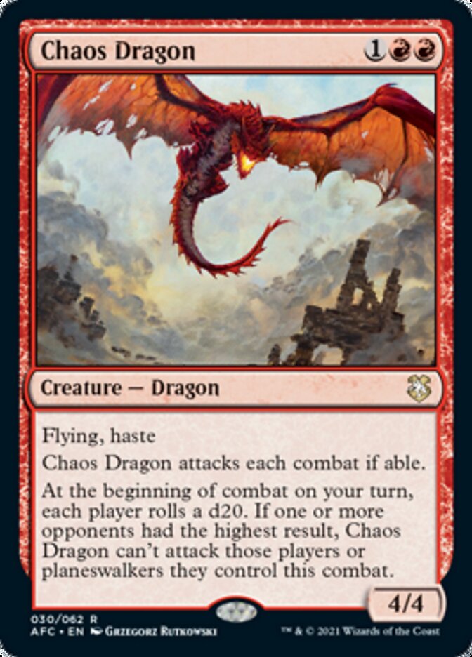 Chaos Dragon [Dungeons & Dragons: Adventures in the Forgotten Realms Commander] | Yard's Games Ltd