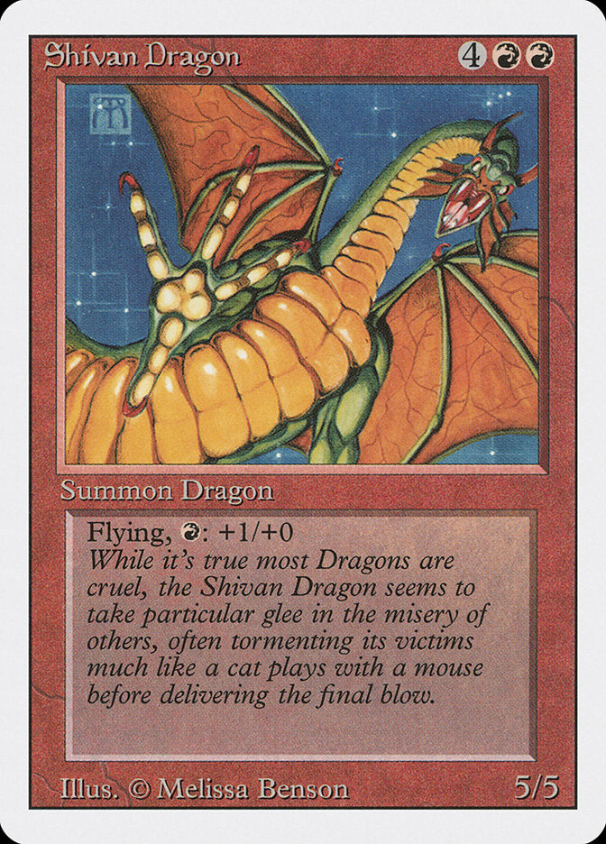 Shivan Dragon [Revised Edition] | Yard's Games Ltd