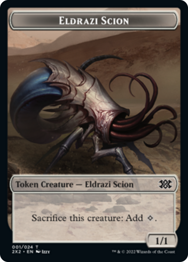 Drake // Eldrazi Scion Double-Sided Token [Double Masters 2022 Tokens] | Yard's Games Ltd