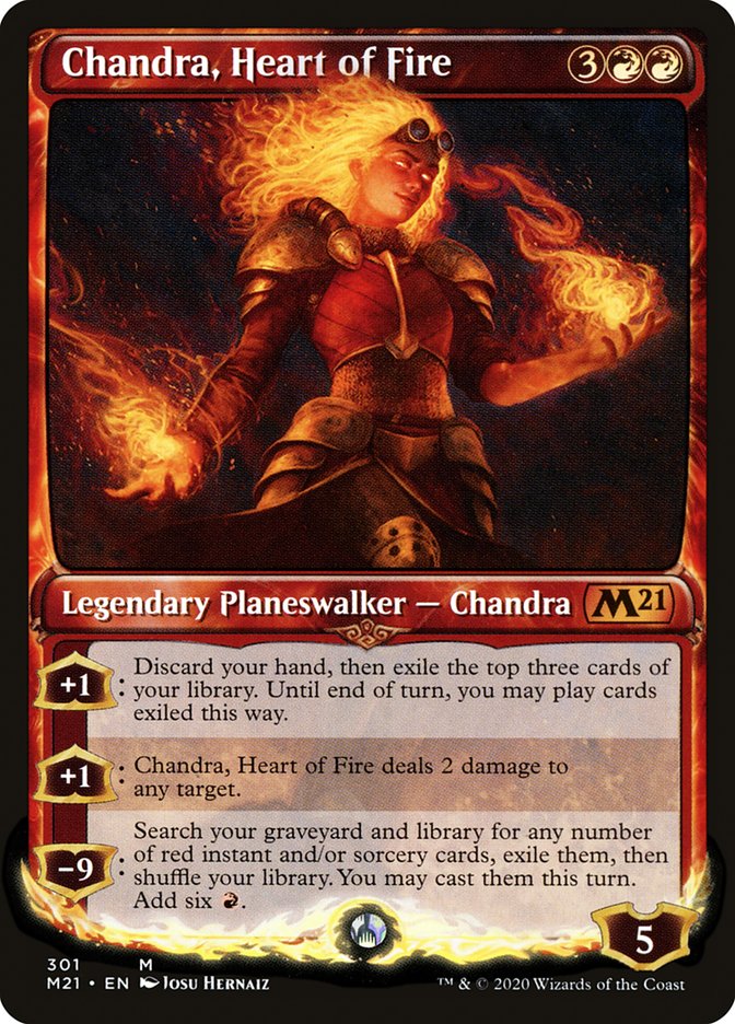 Chandra, Heart of Fire (Showcase) [Core Set 2021] | Yard's Games Ltd