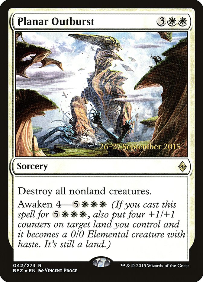 Planar Outburst [Battle for Zendikar Prerelease Promos] | Yard's Games Ltd