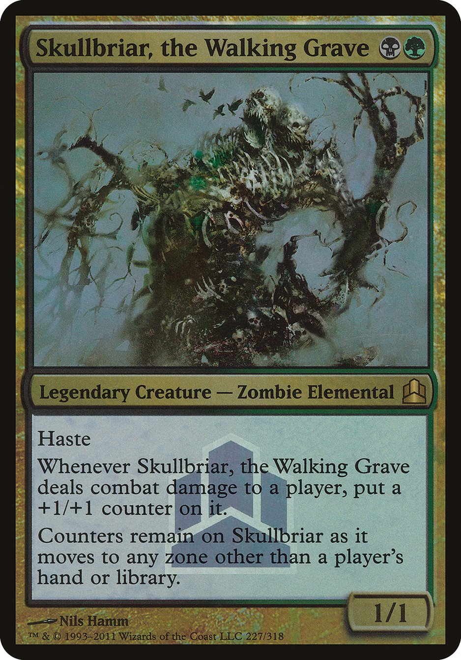 Skullbriar, the Walking Grave (Launch) (Oversized) [Commander 2011 Oversized] | Yard's Games Ltd