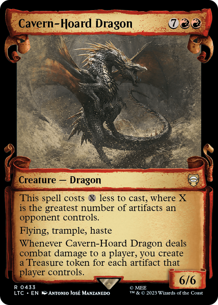 Cavern-Hoard Dragon [The Lord of the Rings: Tales of Middle-Earth Commander Showcase Scrolls] | Yard's Games Ltd