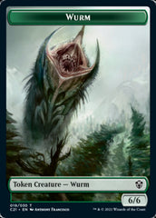 Wurm // Kraken Double-Sided Token [Commander 2021 Tokens] | Yard's Games Ltd