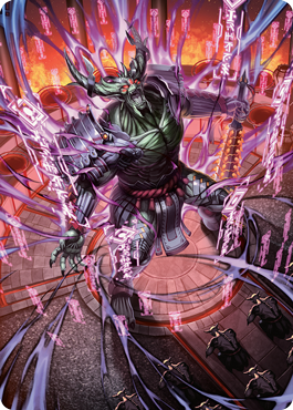 Hidetsugu, Devouring Chaos Art Card [Kamigawa: Neon Dynasty Art Series] | Yard's Games Ltd