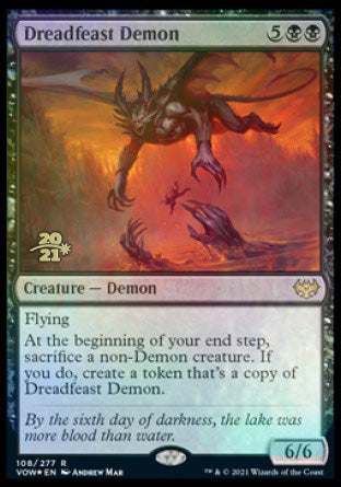 Dreadfeast Demon [Innistrad: Crimson Vow Prerelease Promos] | Yard's Games Ltd