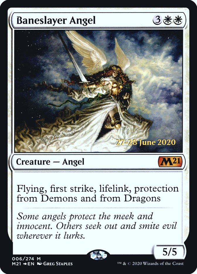 Baneslayer Angel [Core Set 2021 Prerelease Promos] | Yard's Games Ltd