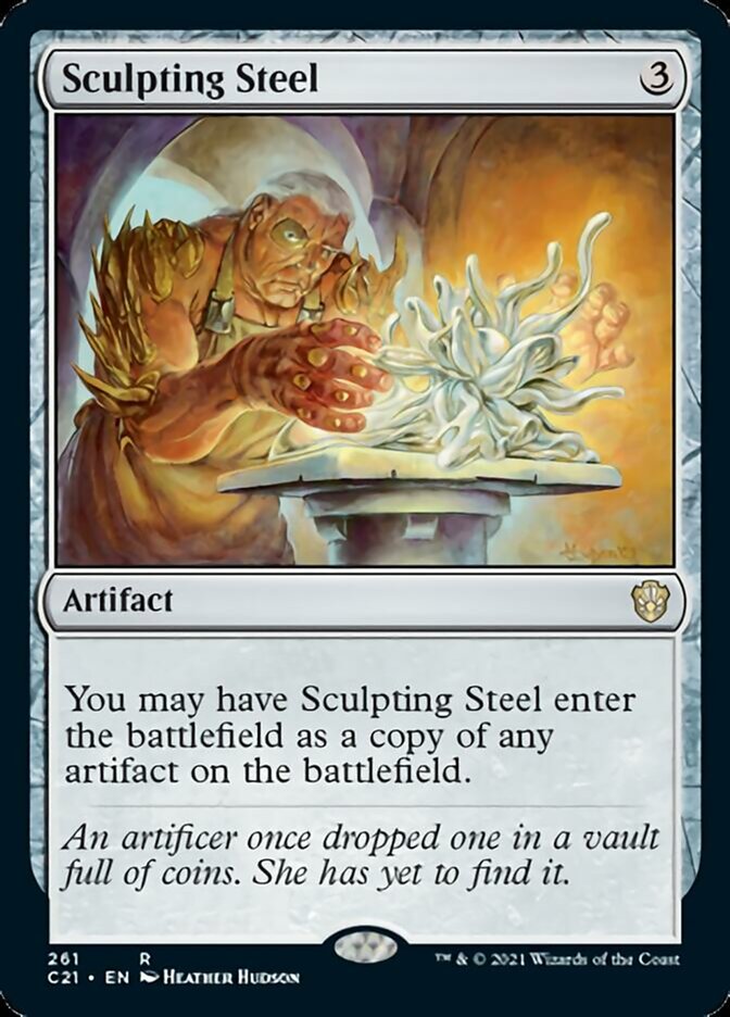 Sculpting Steel [Commander 2021] | Yard's Games Ltd