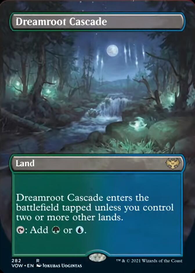 Dreamroot Cascade (Borderless Alternate Art) [Innistrad: Crimson Vow] | Yard's Games Ltd