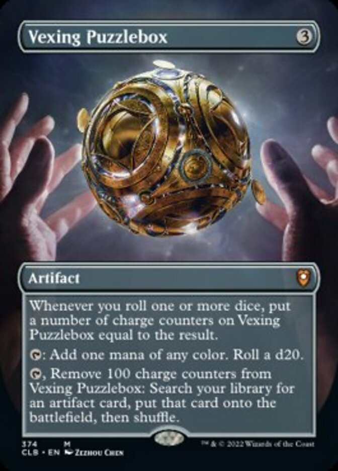 Vexing Puzzlebox (Borderless Alternate Art) [Commander Legends: Battle for Baldur's Gate] | Yard's Games Ltd