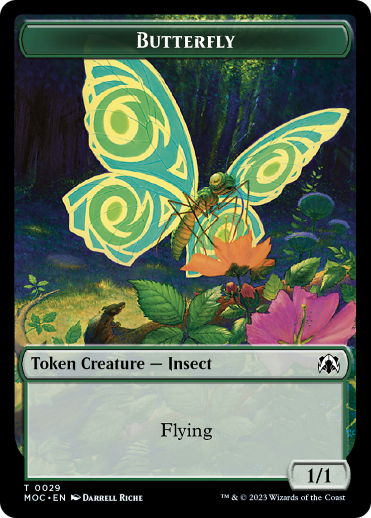 Butterfly // City's Blessing Double-Sided Token [March of the Machine Commander Tokens] | Yard's Games Ltd