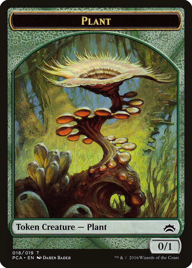 Plant // Ooze (016) Double-Sided Token [Planechase Anthology Tokens] | Yard's Games Ltd