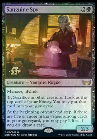 Sanguine Spy [Streets of New Capenna Prerelease Promos] | Yard's Games Ltd