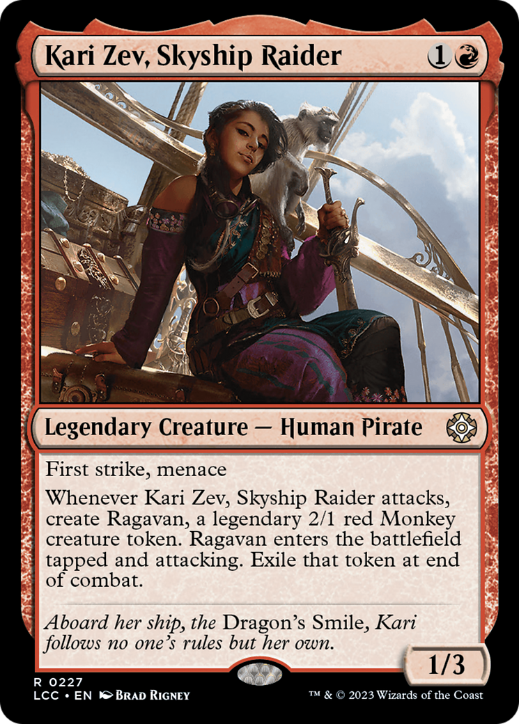 Kari Zev, Skyship Raider [The Lost Caverns of Ixalan Commander] | Yard's Games Ltd