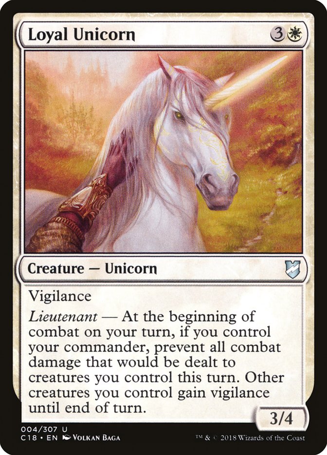 Loyal Unicorn [Commander 2018] | Yard's Games Ltd