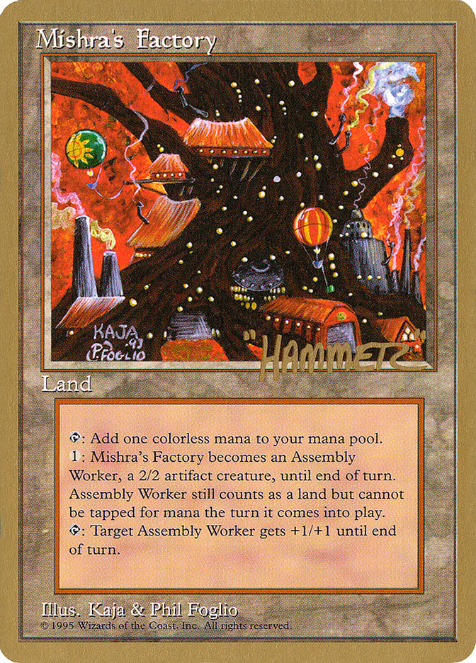 Mishra's Factory (Shawn "Hammer" Regnier) [Pro Tour Collector Set] | Yard's Games Ltd