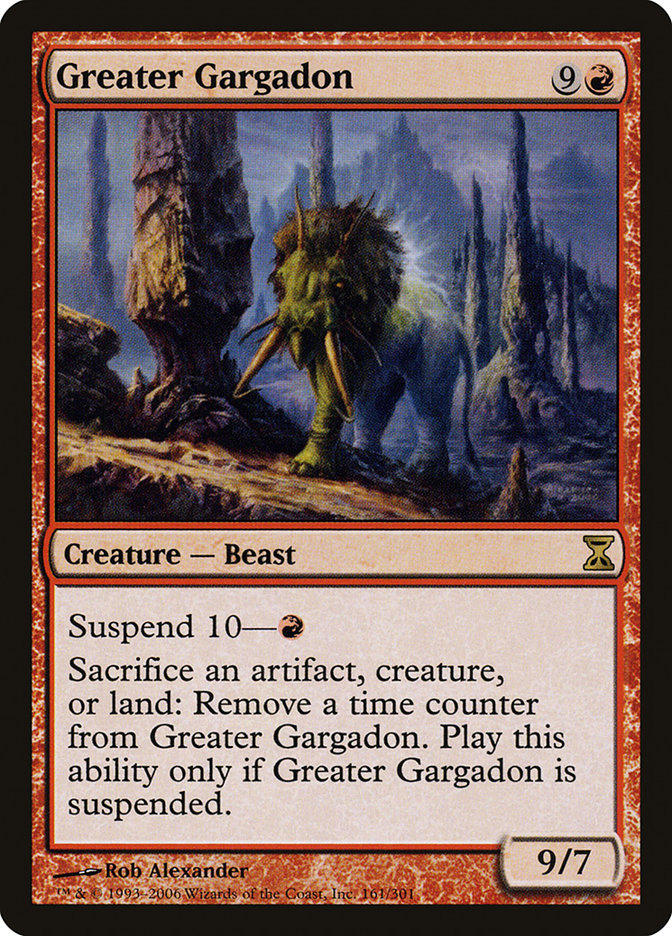 Greater Gargadon [Time Spiral] | Yard's Games Ltd