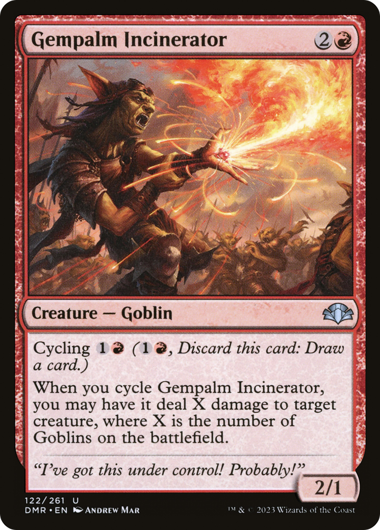 Gempalm Incinerator [Dominaria Remastered] | Yard's Games Ltd