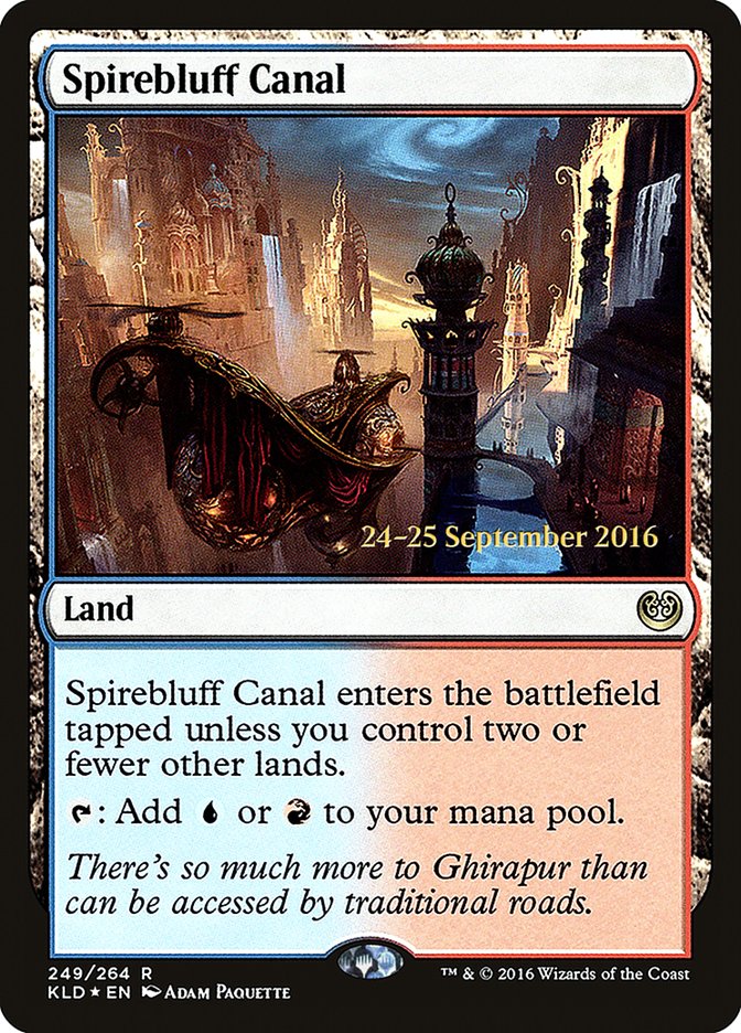 Spirebluff Canal [Kaladesh Prerelease Promos] | Yard's Games Ltd