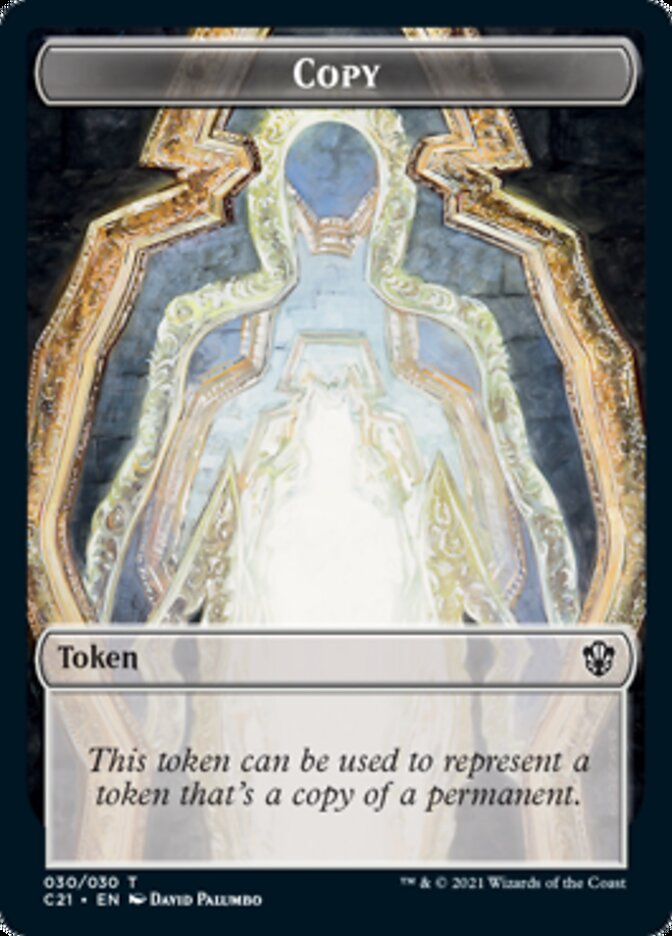 Copy // Construct (030) Double-Sided Token [Commander 2021 Tokens] | Yard's Games Ltd