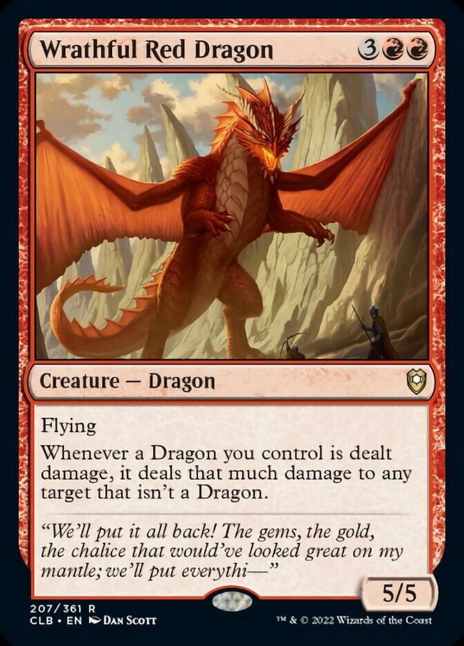 Wrathful Red Dragon [Commander Legends: Battle for Baldur's Gate] | Yard's Games Ltd